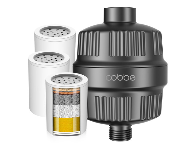 High Output Shower Filter for Hard Water - 2 Replaceable Cartridges - Removing Chlorine and Harmful Substance, and Dramatically Improves The...