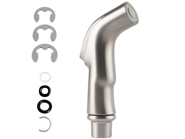 Universal Sink Sprayer Attachment for Faucet, Brushed Nickel NSF/ANSI/CAN 372 Certified, Kitchen Side Sprayer Head Compatible with Delta, Moen,...