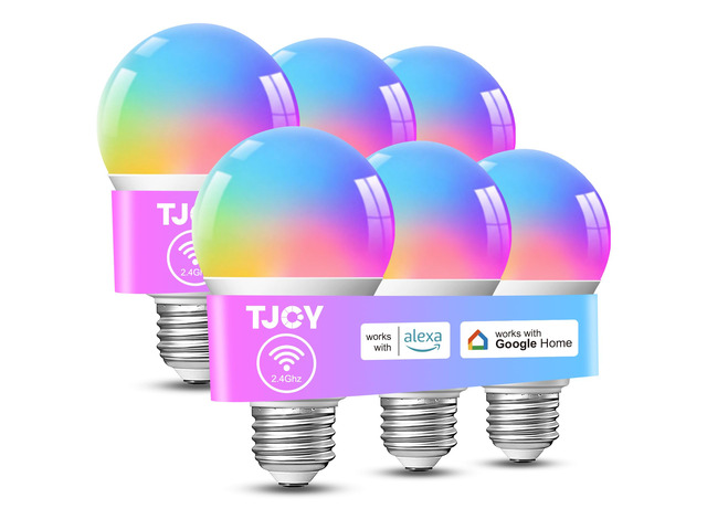Smart Alexa Light Bulbs, Bluetooth WiFi Led Bulb Compatible with Alexa &Google Assistant, RGB Color Changing Bulbs, Music Sync, 9W(60W Equivalent),...