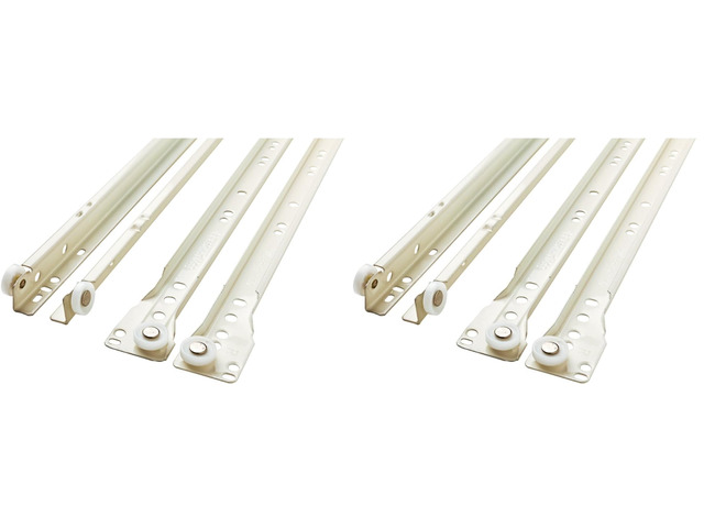 D68822C-W-TS 22-Inch Bottom Mount Drawer Slide (Pack of 2)