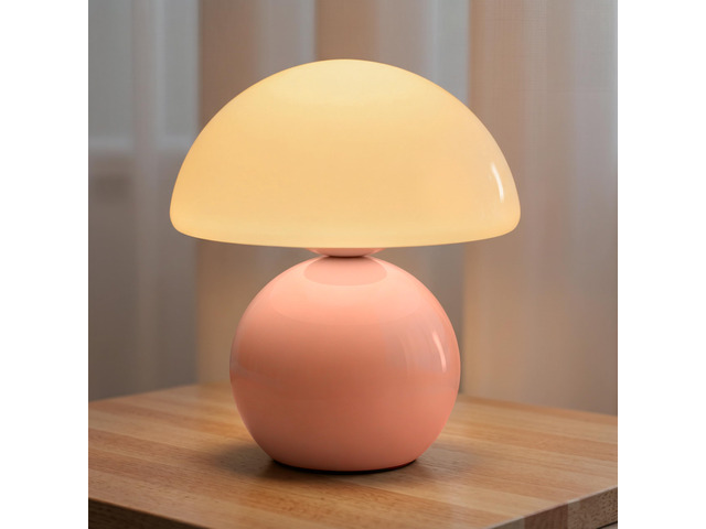 Mushroom Lamp Table Lamp for Bedroom, Portables Cordless Table Lamp,Wireless lamp,Small Bedside Table Touch Lamps for Living Room,Mini Mushroom...
