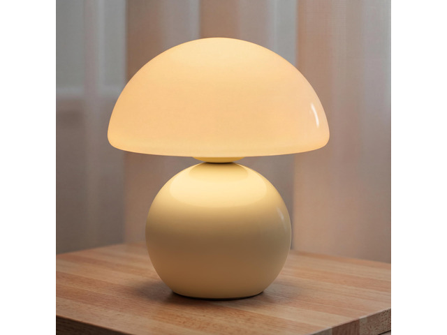Mushroom Lamp Table Lamp for Bedroom, Portables Cordless Table Lamp,Wireless lamp,Small Bedside Table Touch Lamps for Living Room,Mini Mushroom...