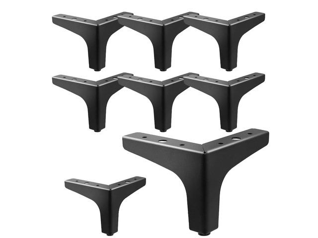 Furniture Legs Modern Feet: Couch Legs Replacement Set of 8 - Metal Sofa Legs 6 Inch Heavy Duty