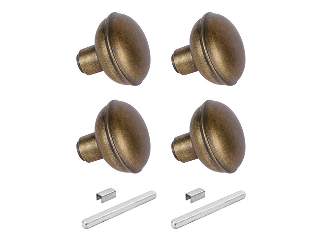 Vintage Antique Bronze Door Knob Set with Spindle,2 Pack Old Style Door Knobs Replacement Broken for Antique Mortise Lock, Older Home Interior Door