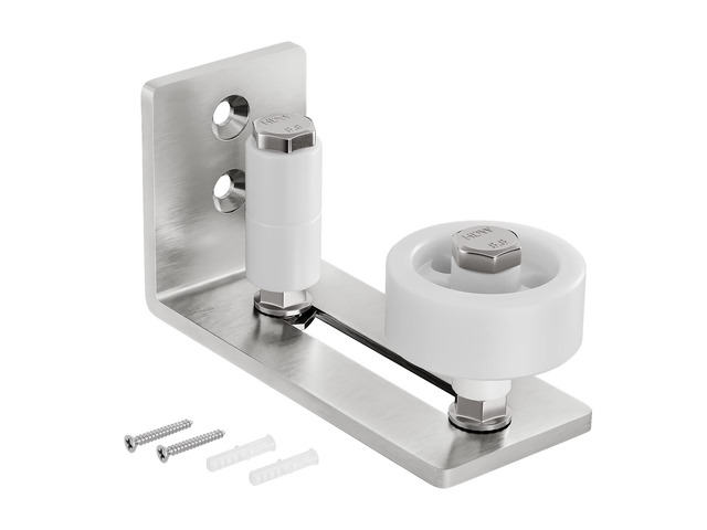 Sliding Barn Door Floor Guide for Bottom Adjustable Roller 8 Setup Options for DIYers - Flush Design Bottom Flat Barn Door Floor Guide Stay Roller...