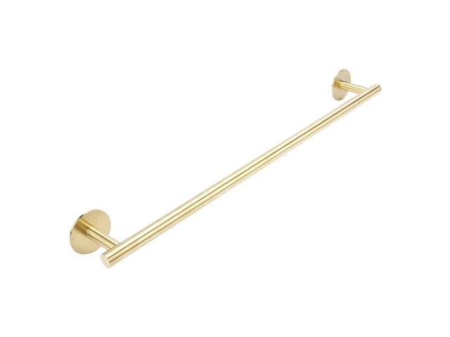 Brushed Gold 24 Inch Self Adhesive Towel Bar for Bathroom & Kitchen