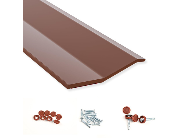 Garage Door Seal Top and Sides with Nails, 40 FT, Brown Garage door insulation weather stripping, universal fit, includes nails and lids, TPE...