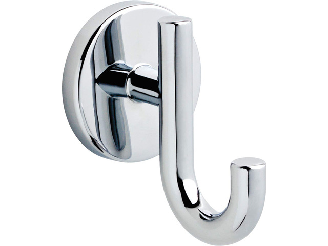 Single Towel Hook for Bathroom or Kitchen Polished Chrome Trinsic Accessories