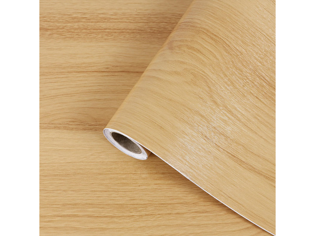 Light Wood Grain Contact Paper Peel and Stick Wallpaper A Set of 23.6'x400' Natural Wooden Contact Paper for Cabinets Countertops Drawer Shelf...