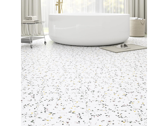40-Pack 40 Sq. Ft Peel and Stick Floor Tiles Vinyl Matte Pattern Flooring, 12 x 12 Self Adhesive Vinyl Flooring DIY for Kitchen, Bathroom, Laundry,...