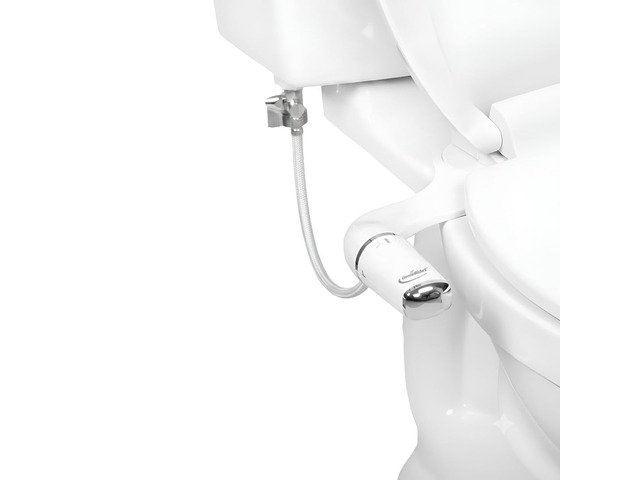 Bidet Attachment for Toilet, Ultra-Slim Self Cleaning Toilet Bidet with Separate Rear & Feminine Cleansing Nozzles, Includes Travel Bidet & 4...
