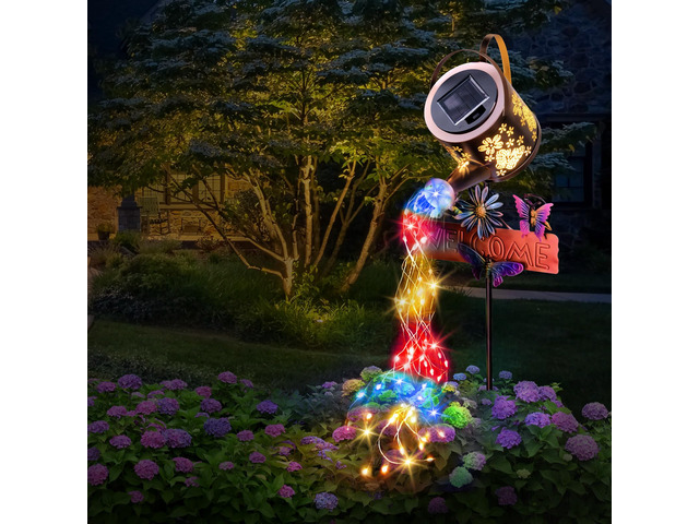 Solar Watering Can Light, Solar Lights Outdoor Decor, Garden Decor Lights IP65 Waterproof Hanging Lantern Lights, Gifts for Women Mom, for Yard...