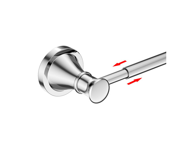 Towel Racks for Bathroom Wall Mounted Bath Towel Bar Polished Chrome Adjustable 16-26 In, Wall Mounted Towel Holder, Stainless Steel, Rustproof,...