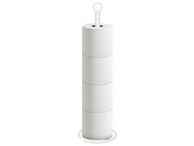 Bath Toilet Paper Holder Stand, Freestanding Tissue Paper Storage with Reserve, Space Toilet 4 Rolls Holder for Bathroom/Kitchen Countertop-All...