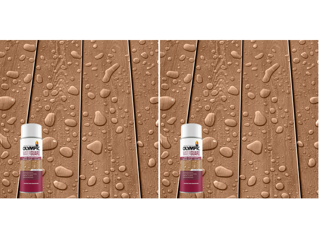 WaterGuard 11.75 oz. Acorn Brown Semi-Transparent Exterior Wood Stain Plus Sealer (Pack of 2)
