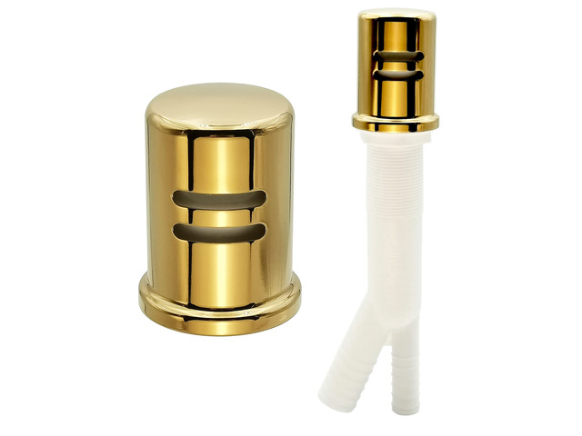 Dishwasher Air Gap Kits with Dishwasher Air Gap Cover and Matching Escutcheon, Replacement air gap dishwasher,Solid Brass Air Gap Cap, Polished...