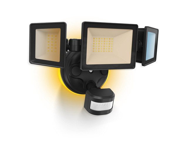 Motion Sensor Outdoor Lights, 40W 4500LM Flood Lights Outdoor 120V Night Light 2400K/3000K/4000K/6500K 3 Modes (Dusk to Dawn/Auto/On Time),...