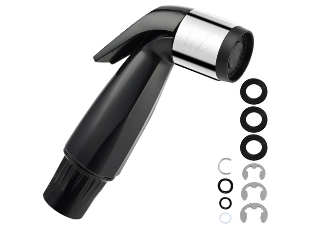 Universal Sink Sprayer Attachment for Kitchen Faucet, Matteblack NSF/ANSI/CAN 372 Certified, Kitchen Side Sprayer Head Compatible with Delta, Moen,...