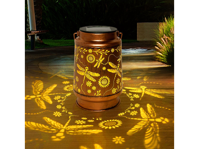 Birthday Gifts for Women Mom Grandma, Dragonfly Solar Lanterns Outdoor Waterproof, Hanging Solar Lights for Yard, Patio, Porch, Garden Decor