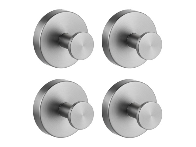 Suction Cup Shower Hooks, Suction Towel Hooks for Bathrooms Waterproof, No Drill, Heavy Duty, Stainless Steel, Removable, Renter Friendly, Easy to...