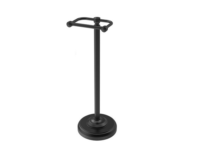 Toilet Paper Holder Stand, Matte Black Toilet Paper Holder Free Standing,Post Pivoting Design & Stable Weighted Base SUS304 Stainless Steel for...