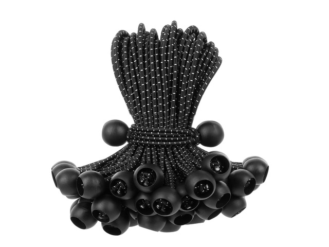 Bungee Balls 12 inch,50 pcs Tarp Bungee with Balls for Canopy, Camping Tarp, Shelter,Cargo,Tent Poles UV Resistant
