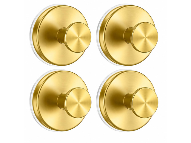 Suction Cup Hooks for Shower, Shower Hooks for Inside Shower, No Drill Bathroom Hooks for Towels and Robes, Removable Suction Hooks for Glass,...