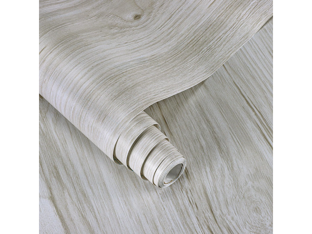 Wood Peel and Stick Wallpaper Oak Light Wood Grain Contact Paper Self-Adhesive Waterproof Wood Wallpaper for Countertops Cabinets Drawer Shelf...