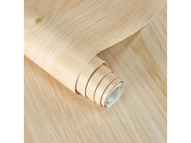 Natural Wood Grain Wallpaper Wood Contact Paper Peel and Stick Oak Light Wood Contact Paper for Countertops Cabinet Decoration Waterproof...