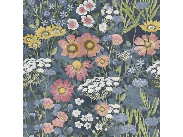 Vintage Floral Wallpaper Peel and Stick Wallpaper Floral Contact Paper 17.7in x393.7in Boho Daisy Self Adhesive Removable Wall paper for Bedroom...