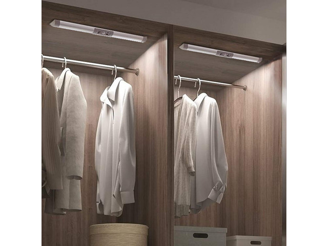 2 Pack Motion Sensor Closet Lighting with Eye Protection Design Automatic Closet Lights Battery Operated Pantry Light Wireless Lightings, LED...