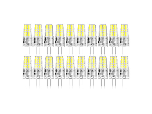 20 Pack G4 LED Bulb 2W Equivalent 30W 6000K Daylight 250 Lumens 360°Beam Angle, T3 Halogen Bulb Replacement Landscape Bulbs, AC/DC 12V Led Lights...