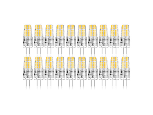 20 Pack G4 LED Bulb 2W Equivalent 30W 3000K Warm White 250 Lumens 360°Beam Angle, T3 Halogen Bulb Replacement Landscape Bulbs, AC/DC 12V Led Lights...