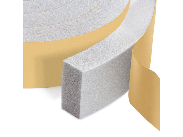 High Density Foam Tape Air Conditioner Window Seal, 2x1 Inch Thick Foam Stripe with Adhesive for Window AC Insulation, Weather Stripping for Doors...