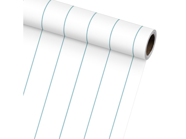 Notebook Peel and Stick Wallpaper 17'' x 393'' Classroom Wallpaper Blue and White Notebook Bulletin Board Paper Decor Classroom Decor for Back to...