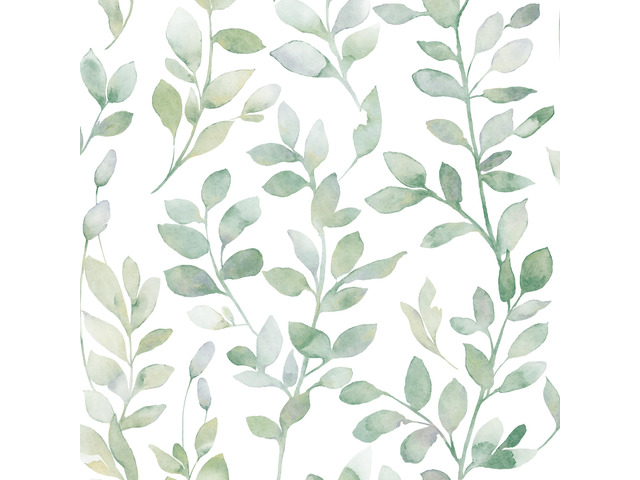 Green Leaf Peel and Stick Wallpaper Botanical 590inL17.3inW Modern Contact Paper for Cabinet Self-Adhesive Removable Wallpaper for Bedroom Decor...