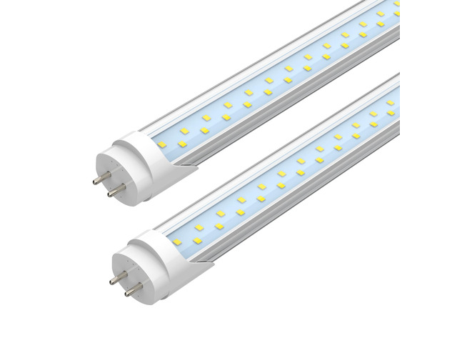 T8 LED 4FT Type A+B Light Bulbs, 24W, 3200LM, 5000K Daylight Plug and Play or Ballast Bypass, 4 Foot T12 LED Replacement, ETL Listed, Single or...