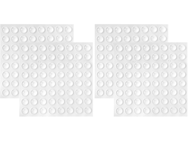 200 PCS Clear Cabinet Door Bumpers - 1/4 Inch Diameter Silicone Door Stoppers for Cabinets and Drawers (Pack of 2)