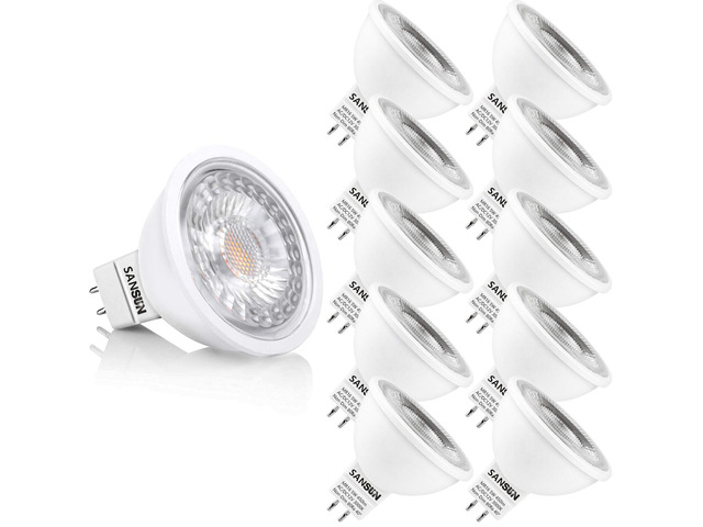 5W MR16 LED Landscape Light Bulbs, Low Voltage 12V 50W Halogen Replacement for Outdoor Landscape Spotlight and Indoor Track Light, GU5.3 Bi-Pin...