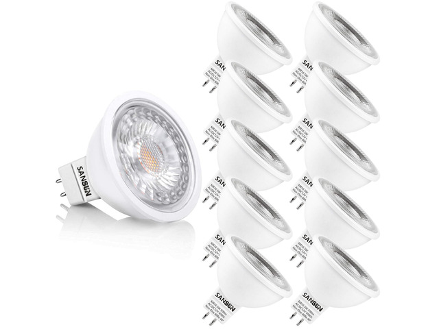 5W MR16 LED Landscape Light Bulbs, Low Voltage 12V 50W Halogen Replacement for Outdoor Landscape Spotlight and Track Light, GU5.3 Bi-Pin Base,...