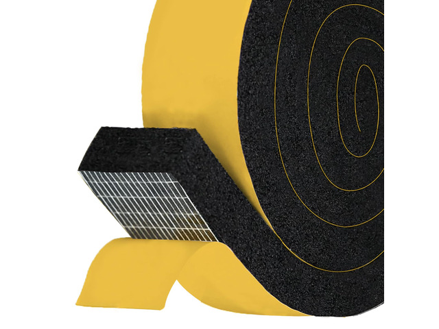 High Density Foam Tape Air Conditioner Window Seal, 2x1 Inch Thick Foam Stripe with Adhesive for Window AC Insulation, Weather Stripping for Doors...