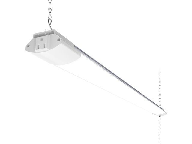 BS84 LED Shop Lights 4FT for Workshop, 84W 10000LM 5000K, 1 Pack 4FT for Garage Basement, Hanging or Flush Mount, Linkable to 3, Heat Dissipation...