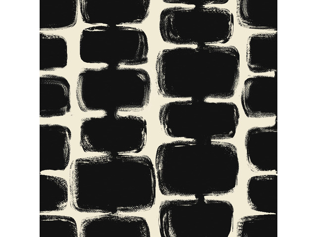 17.3'x393' Peel and Stick Wallpaper Black and Cream White Contact Paper Mid Century Modern Abstract Geometric Wall Paper Self Adhesive Removable...