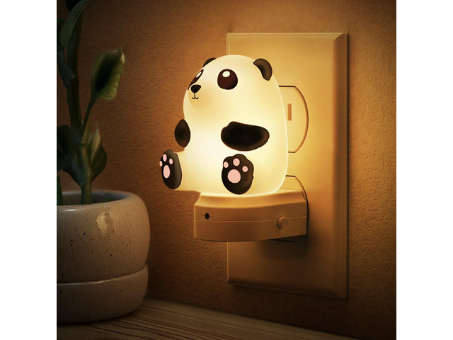 Night Light for Kids, 3D Cute Night Light Plug in Dusk to Dawn Nursery Night Lights, RGB+Soft White 3000K, 3 Lighting Modes, Room Decor, Children