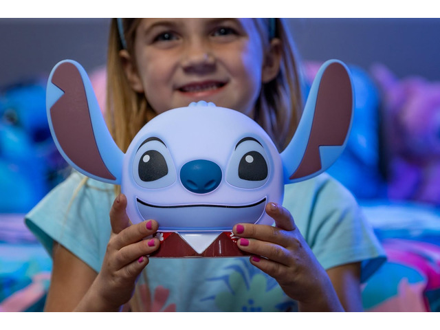Squish'ems Lilo & Stitch Night Light for Kids, Soft Silicone Dimmable Kids Bedside Lamp, Light for Kids Room, Bedroom, and Playroom, USB Powered...