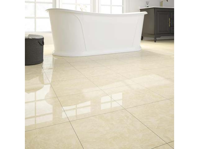 40-Pack 40 Sq. Ft Peel and Stick Floor Tiles Vinyl Polish Pattern Flooring, 12 x 12 Self Adhesive Vinyl Flooring DIY for Kitchen, Bathroom, Laundry,...