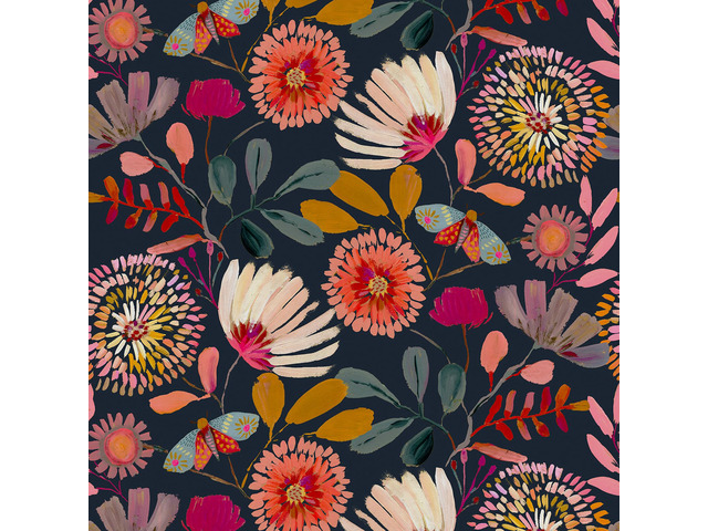 Peel and Stick Wallpaper Floral Contact Paper for Cabinets/Kitchen/Bathroom Textured Vinyl Stick on Wall paper, Removable, Waterproof,...