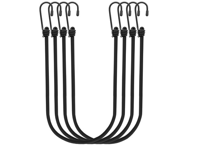 4Pcs Bungee Cords with Hooks, Heavy Duty Outdoor Elastic Bungee Straps (80Inch Long), 1/3Inch Thick, No Odour, Max Load 40kg for Camping, Luggage,...