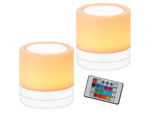 Nursery Night Light for Kids, USB Rechargeable Small Desk Lamp,13 RGB Colors & 4 Brightness & 1 Remote, Touch Bedside Cordless Table Lamp, Portable...