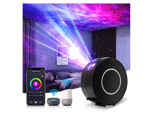 Galaxy Projector for Bedroom,Star Projector Galaxy Light,Northern Lights Projector,Ceiling Starlight Projector,Nebula Lamp,Smart APP & Voice...